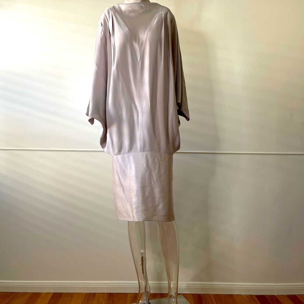 Daymor couture size 6 silver vintage dress late 80s